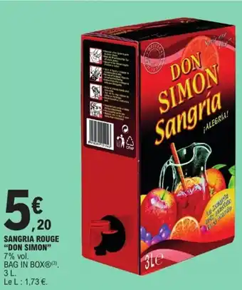 SANGRIA ROUGE "DON SIMON"