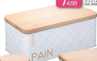 Kandy Boîte à pain en métal offre
