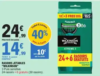 RASOIRS JETABLES "WILKINSON"