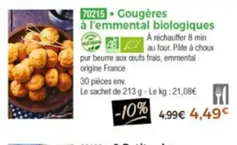 Thiriet Gougères a l'emmental offre