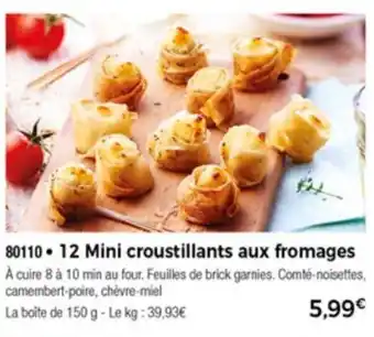 Thiriet 12 Mini croustillants aux fromages offre