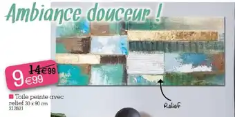 Toile peinte avec
