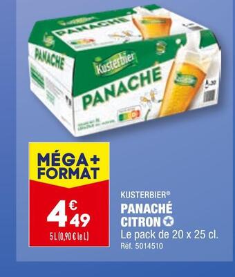 ALDI Kusterbier panaché citron offre