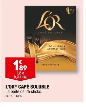 ALDI L’or café soluble offre