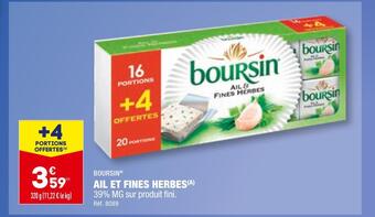 ALDI Boursin ail et fines herbes offre