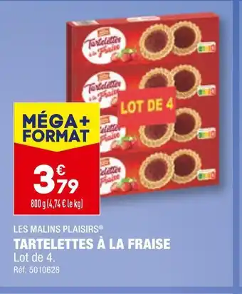 ALDI Les malins plaisirs tartelettes à la fraise offre