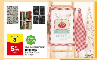 ALDI Home creation kitchen torchons offre