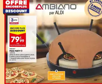 ALDI Ambiano pizza party offre