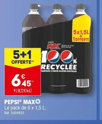 ALDI Pepsi max pepsi max offre