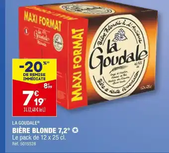 ALDI La goudale bière blonde 7,2° offre