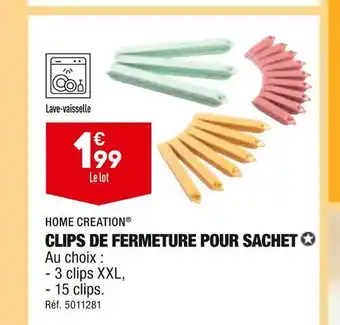 ALDI Home creation clips de fermeture pour sachet offre