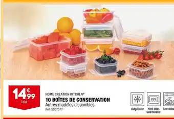 ALDI Home creation kitchen 10 boîtes de conservation offre