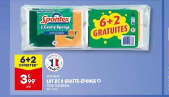 ALDI Spontex lot de 8 gratte-éponge offre
