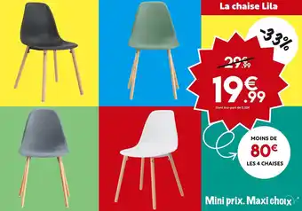 Maxi Bazar La chaise lila offre