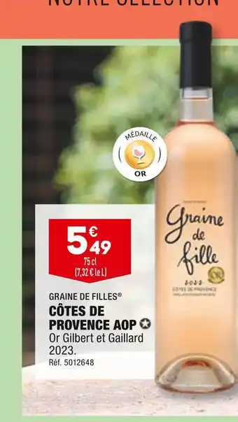 ALDI Graine de filles côtes de provence aop offre