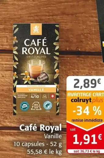 Colruyt Café royal café royal offre