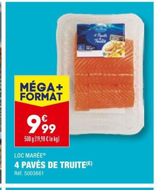 ALDI Loc marée 4 pavés de truite offre