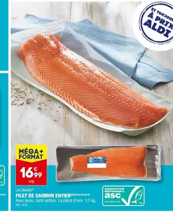 ALDI Loc marée filet de saumon entier offre