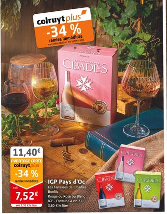 Colruyt Bonfils igp pays d'oc offre