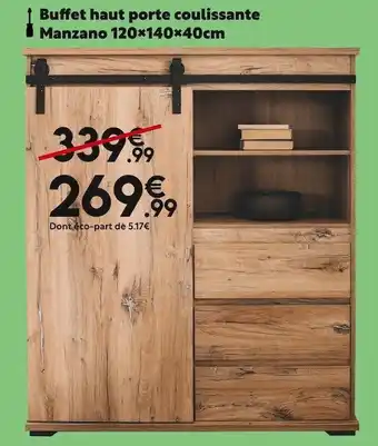 Maxi Bazar Buffet haut porte coulissante manzano offre