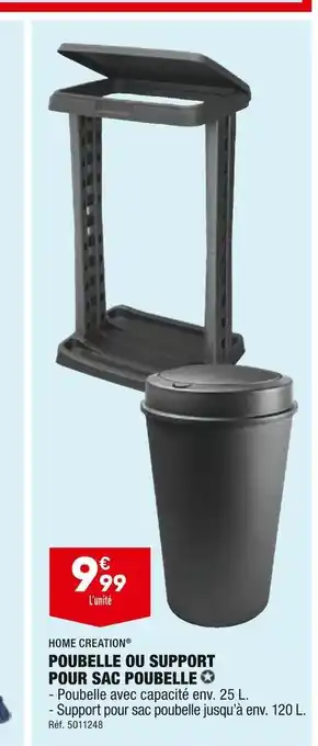 ALDI Home creation poubelle ou support pour sac poubelle offre