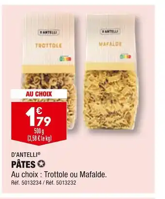 ALDI D’antelli pâtes offre