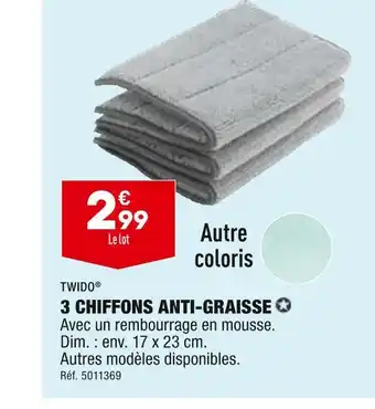 ALDI Twido 3 chiffons anti-graisse offre