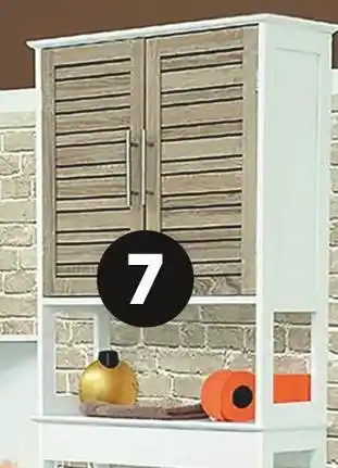 Maxi Bazar Meuble dessus wc, 2 portes & 1 étagère offre