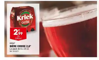 ALDI Kriek bière cerise 2,8° offre