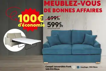 Maxi Bazar Canapé convertible funk offre