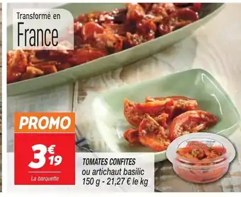 Netto TOMATES CONFITES ou artichaut basilic 150 g - 21,27 € le kg offre