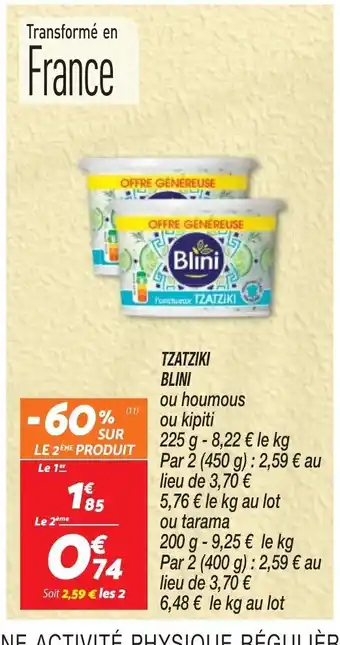 Netto TZATZIKI BLINI offre