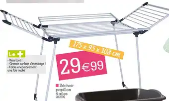 Kandy Séchoir papillon 4 ailes offre