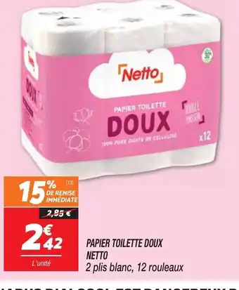 Netto PAPIER TOILETTE DOUX NETTO offre