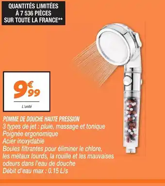 POMME DE DOUCHE HAUTE PRESSION