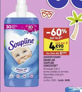 Leader Price ASSOUPLISSANT GRAND AIR SOUPLINE CONCENTRÉ offre