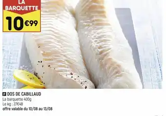 Leader Price F DOS DE CABILLAUD offre