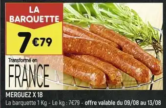 Leader Price Merguez x18 offre
