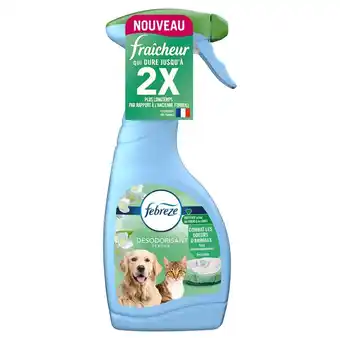 Auchan Désodorisant textile linge frais febreze offre