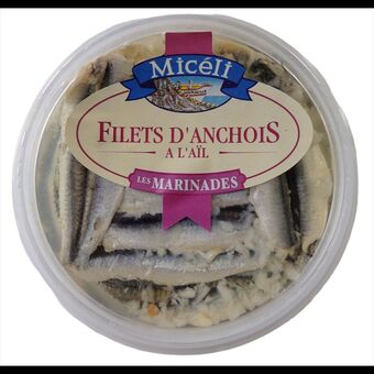 Auchan Filets d'anchois marinés à l'ail micéli offre