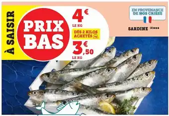 Super U Sardine offre