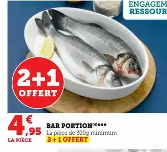 Super U Bar portion offre