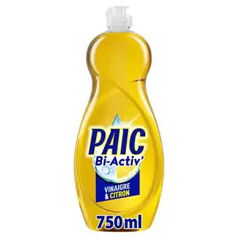 Auchan Liquide vaisselle vinaigre et citron paic offre