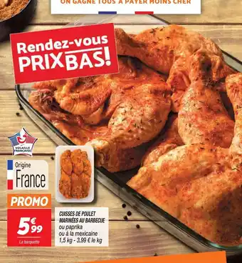 Netto Cuisses de poulet marinées au barbecue offre