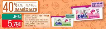 Match Lessive capsules 3 en 1 omo offre
