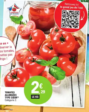 E.Leclerc TOMATES ALLONGÉES TYPE CŒUR(¹) offre