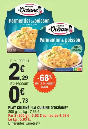 E.Leclerc PLAT CUISINÉ "LA CUISINE D'OCÉANE" offre