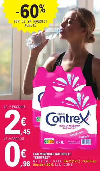 E.Leclerc EAU MINÉRALE NATURELLE "CONTREX" offre