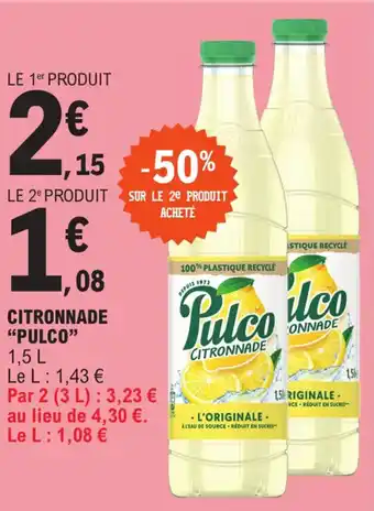 E.Leclerc CITRONNADE "PULCO" offre
