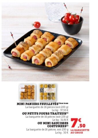 Super U MINI PANIERS FEUILLETÉS/... offre